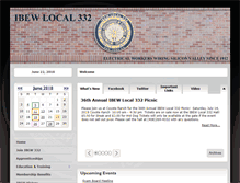 Tablet Screenshot of ibew332.org